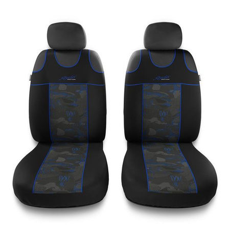 Póló üléshuzat a következő autótípushoz: Peugeot 206 (1998-2012) - Auto-Dekor - Stylus 1+1 - kék
