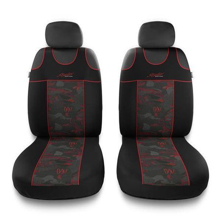 Póló üléshuzat a következő autótípushoz: Citroen C3 I, II, III (2002-2019) - Auto-Dekor - Stylus 1+1 - piros