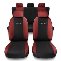 Univerzális autó üléshuzat a következő autótípushoz: Seat Ibiza I, II, III, IV, V (1984-2019) - Autó takarók - Huzatok - Autóponyvák - Auto-Dekor - Tuning - piros