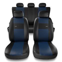 Univerzális autó üléshuzat a következő autótípushoz: Seat Ibiza I, II, III, IV, V (1984-2019) - Autó takarók - Huzatok - Autóponyvák - Auto-Dekor - X-Line - kék