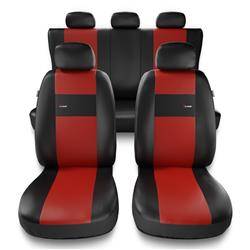 Univerzális autó üléshuzat a következő autótípushoz: Seat Ibiza I, II, III, IV, V (1984-2019) - Autó takarók - Huzatok - Autóponyvák - Auto-Dekor - X-Line - piros