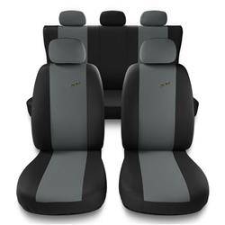 Univerzális autó üléshuzat a következő autótípushoz: Seat Ibiza I, II, III, IV, V (1984-2019) - Autó takarók - Huzatok - Autóponyvák - Auto-Dekor - XR - világosszürke