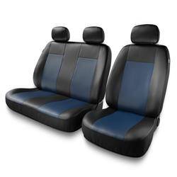 Univerzális autó üléshuzat a következő autótípushoz: Volkswagen Transporter T4, T5, T6 (1989-2019) - Autó takarók - Huzatok - Autóponyvák - Auto-Dekor - Comfort 2+1 - kék