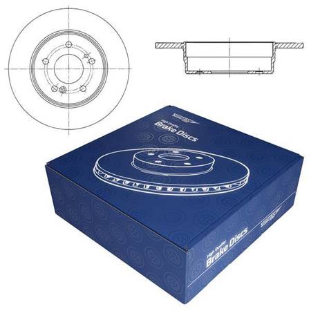 2x Féktárcsák a következő autótípushoz: Mercedes-Benz C osztály CL203 Coupé (2001-2008) - teljes - 278mm - Tomex - TX 70-93 (hátsó tengely)